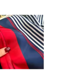 Navy and Red Nautical Scarf