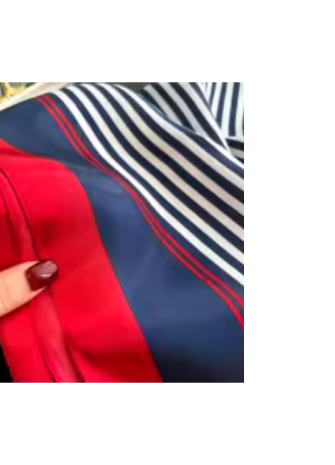 Navy and Red Nautical Scarf