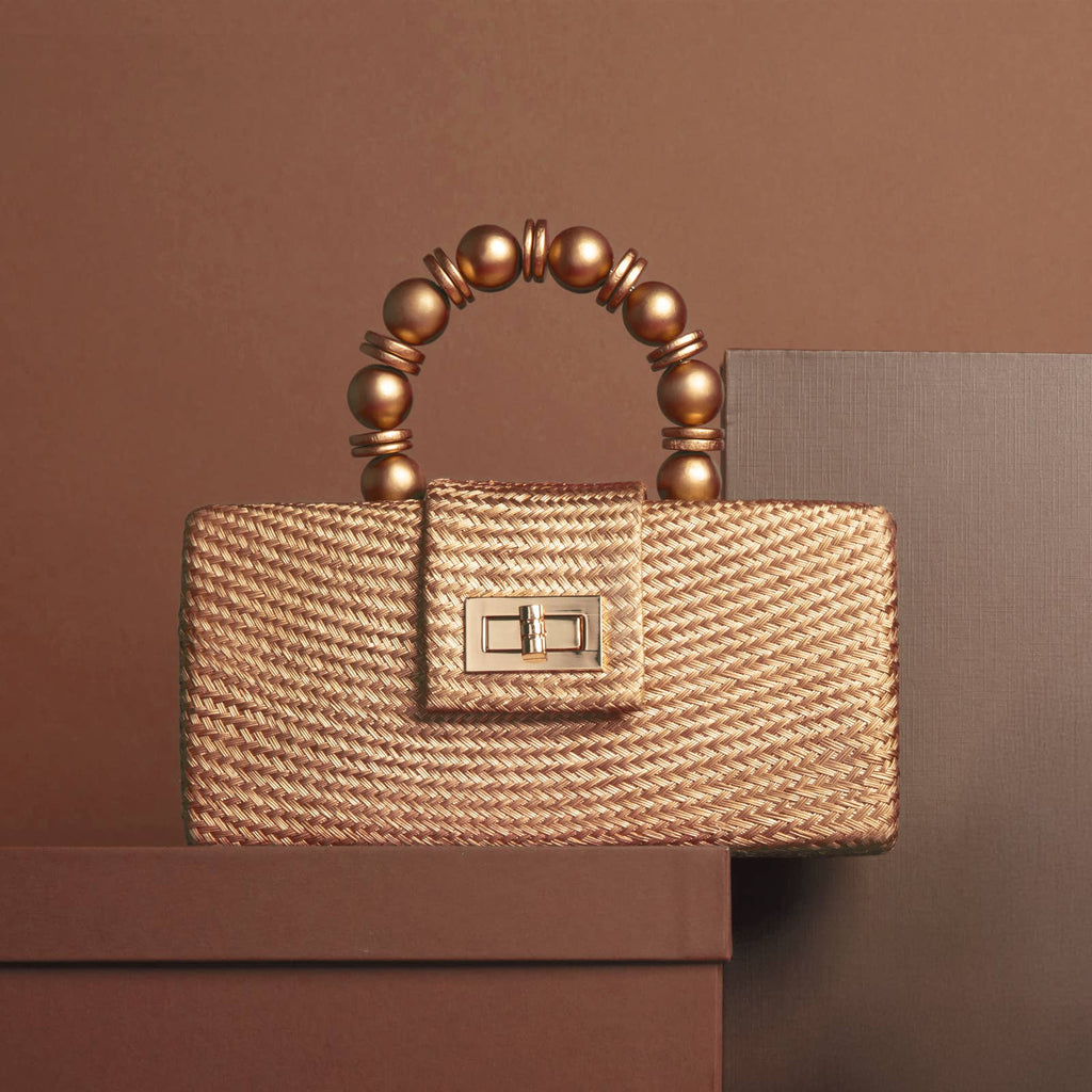Gold Statement Clutch