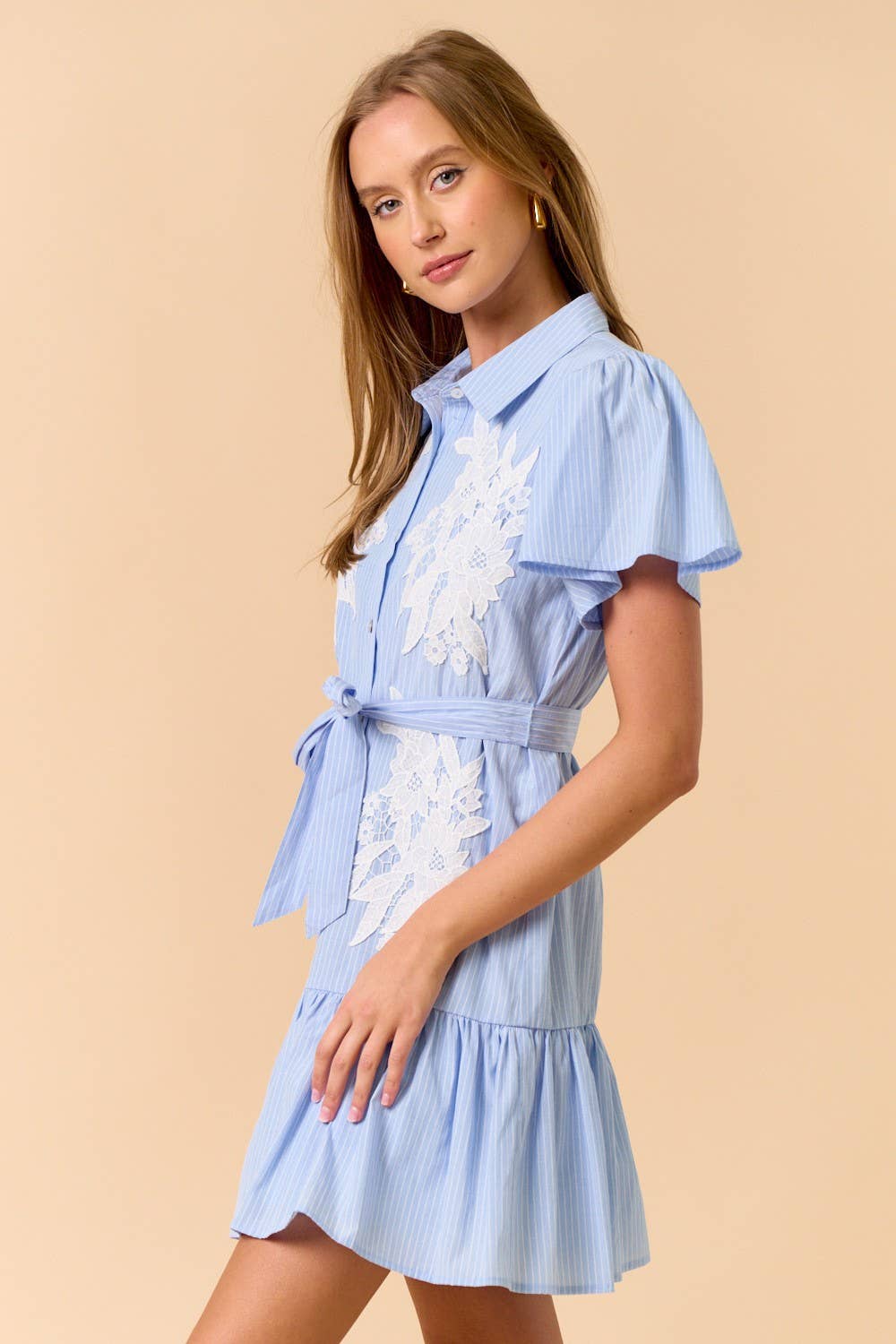 Floral Ruffled Mini Dress
