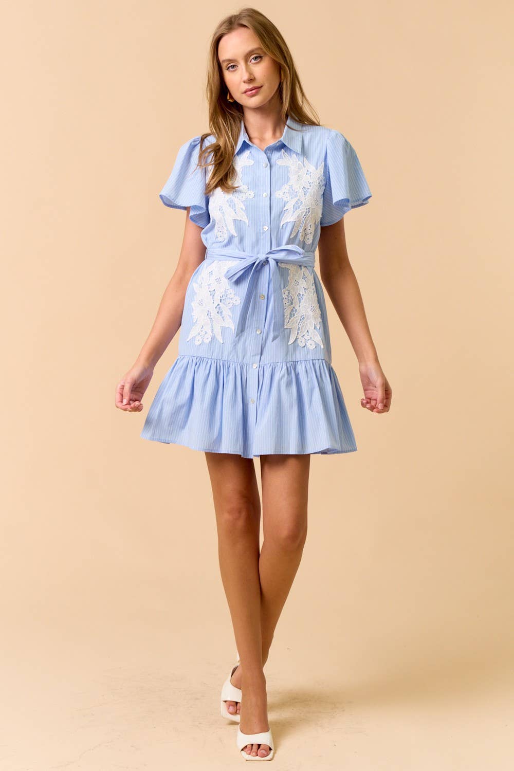Floral Ruffled Mini Dress