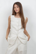 Hydrangea Eyelet Vest