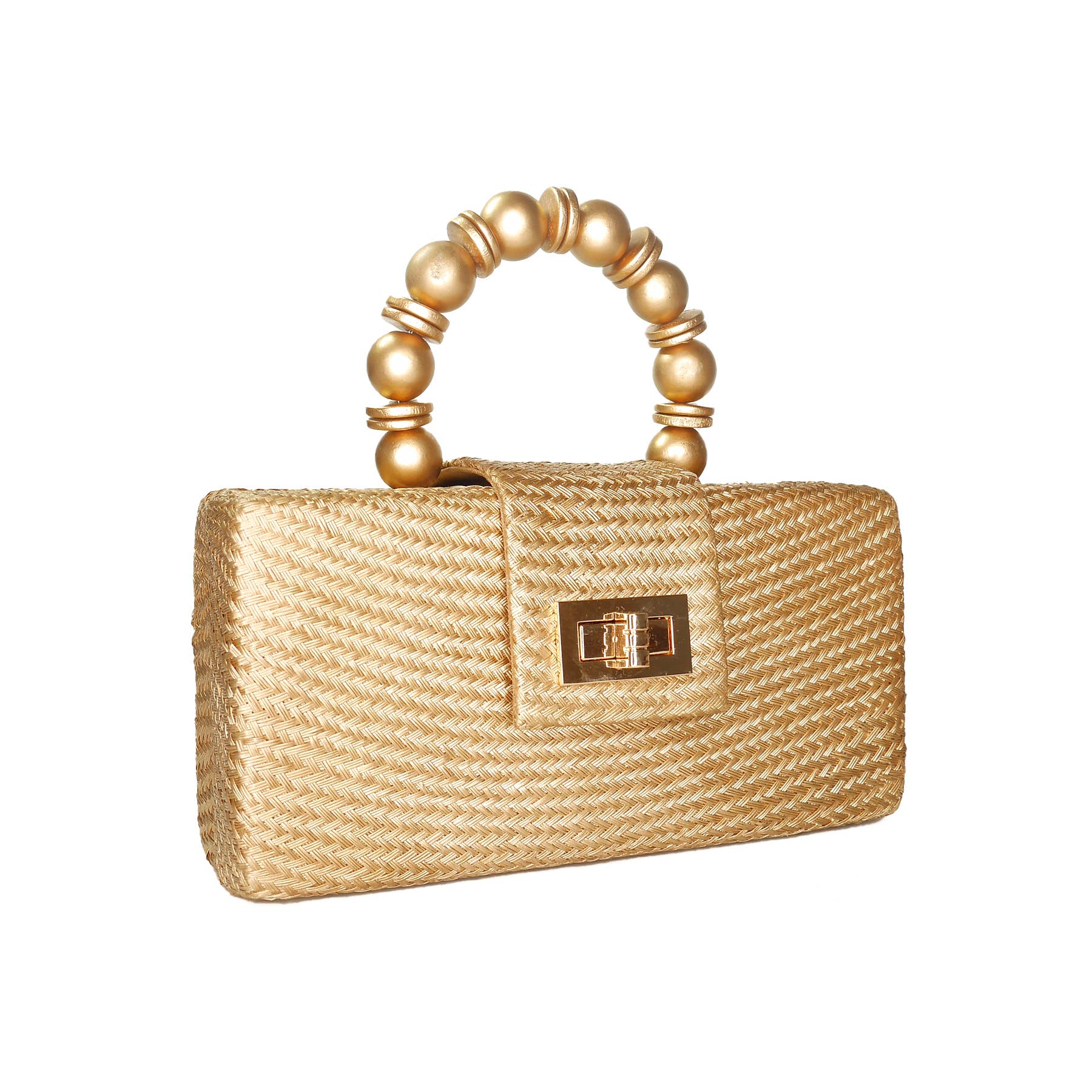 Gold Statement Clutch