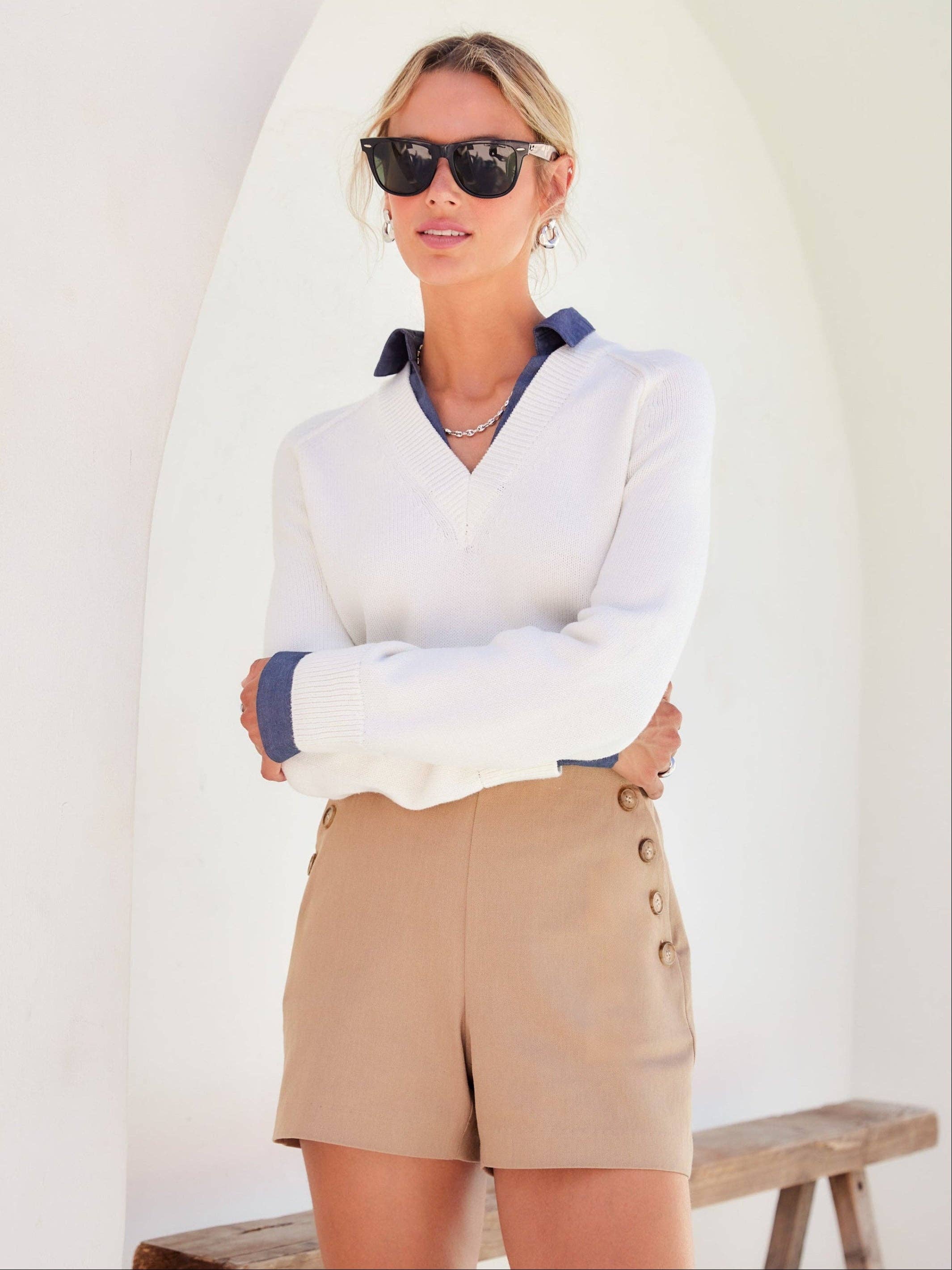 Kai Button Shorts