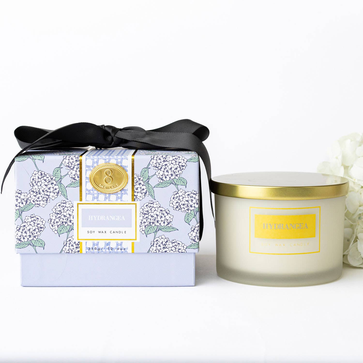 Hydrangea 3-Wick Soy Candle