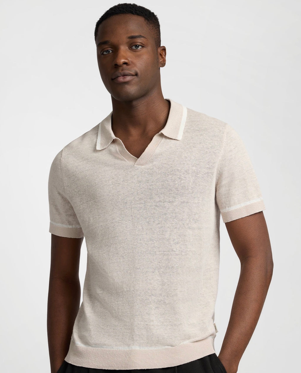 Collar Polo - STONE/WHITE