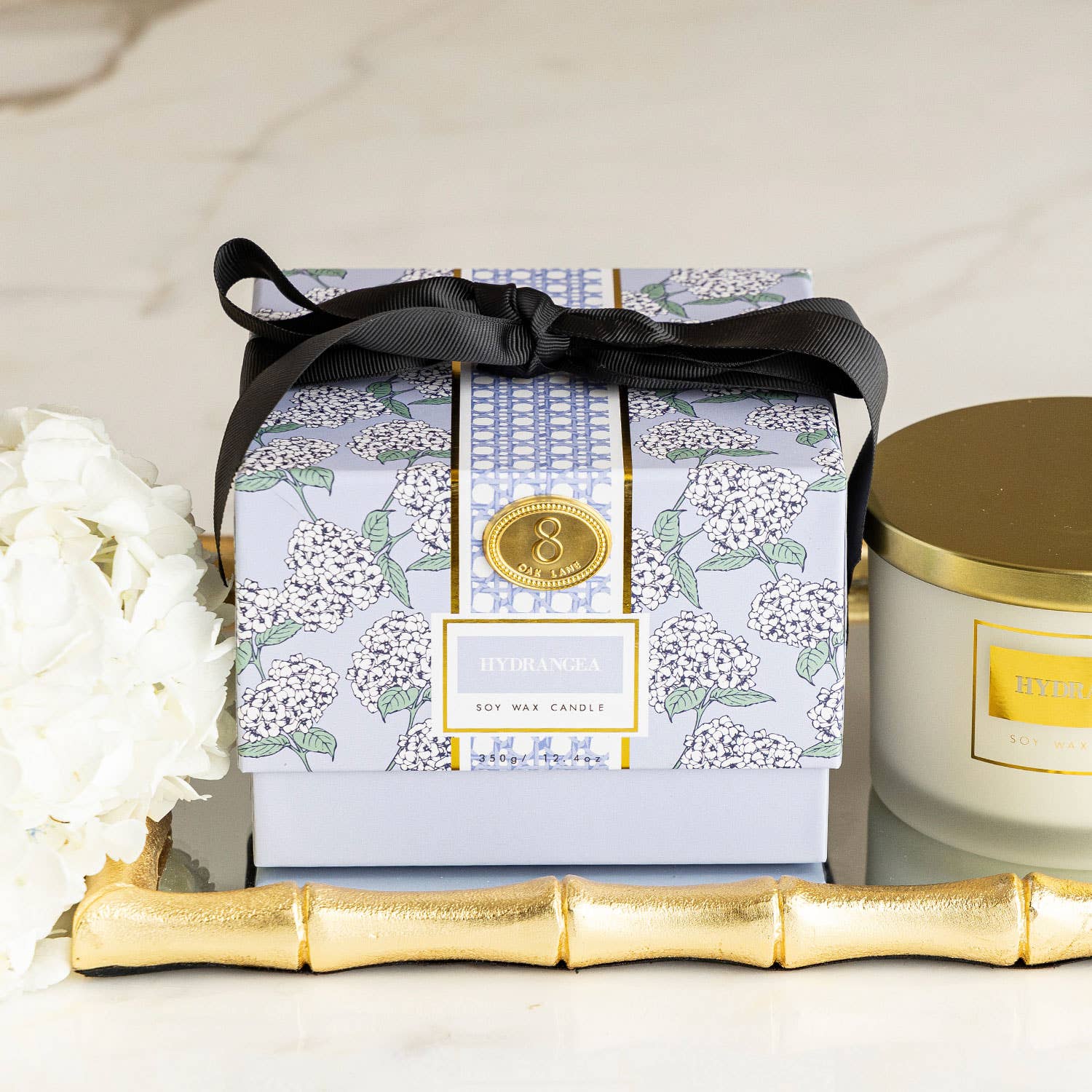 Hydrangea 3-Wick Soy Candle