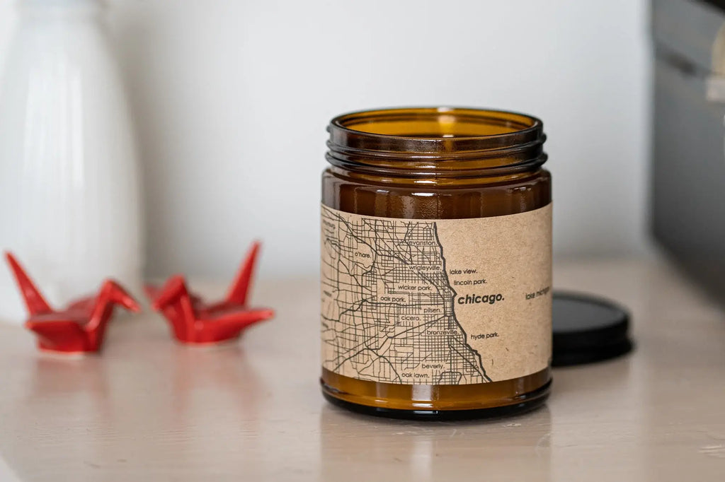 Hamptons Town Map-Soy Candle
