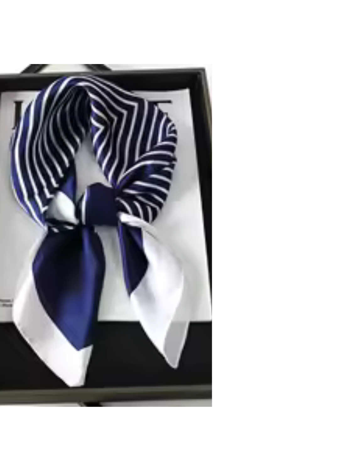 Navy and White Nautical Scarf