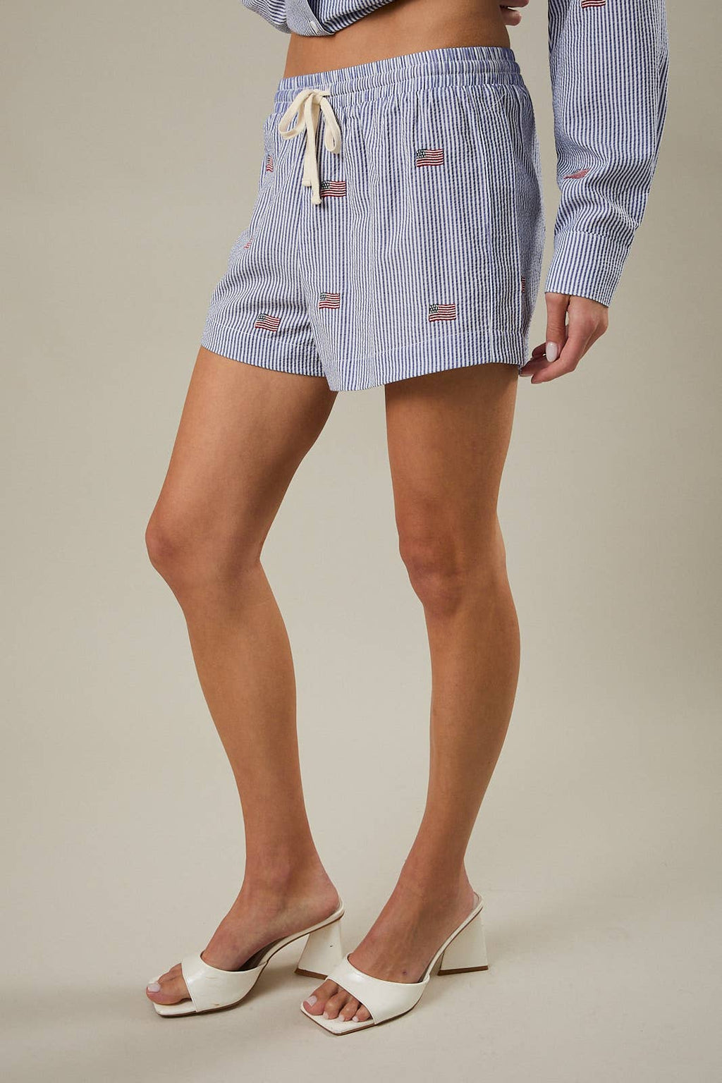 STRIPE FLAG SHORTS