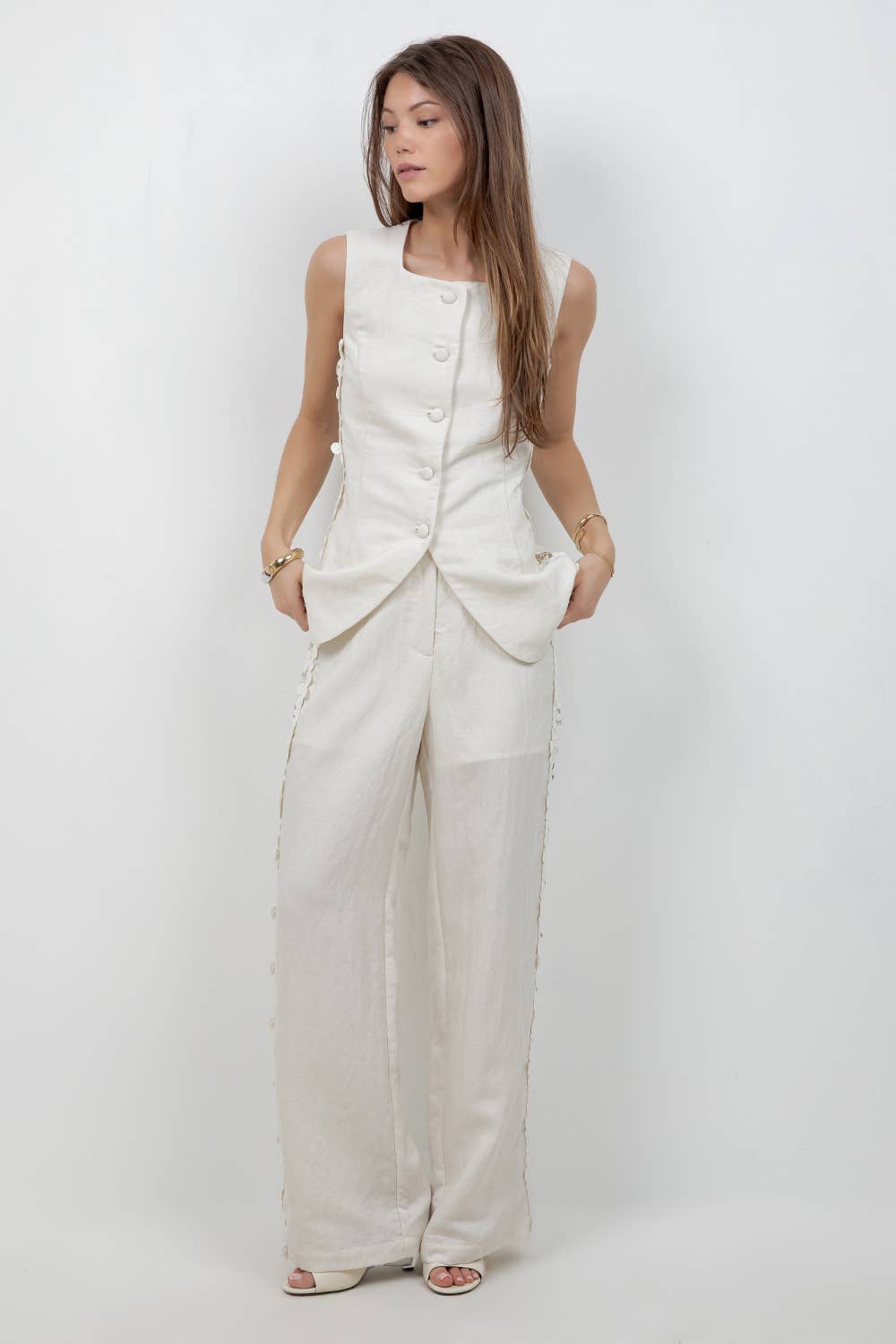 Hydrangea Eyelet Pant